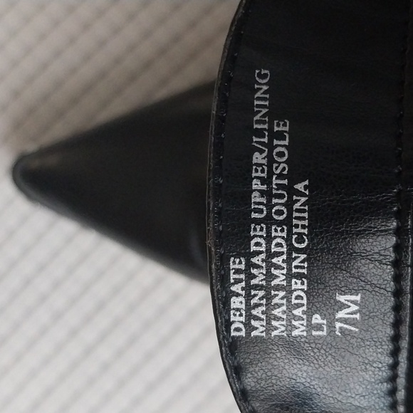 Charles David Bootie Black Chunky Heel  Studded Silver Lace Up Hi Ankle Size 7 - Picture 10 of 14